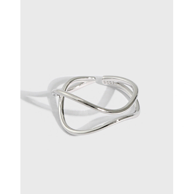 Minimalist Double Cross Ring