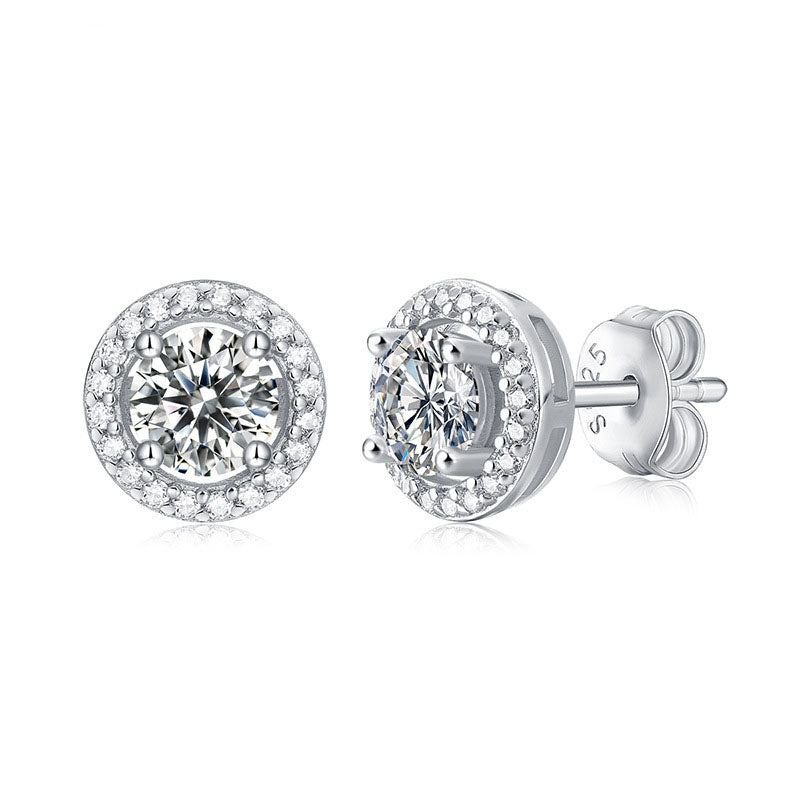 Graduation Moissanite Stud Earrings