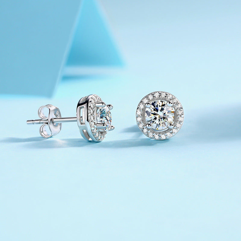 Graduation Moissanite Stud Earrings