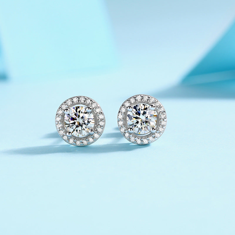 Graduation Moissanite Stud Earrings