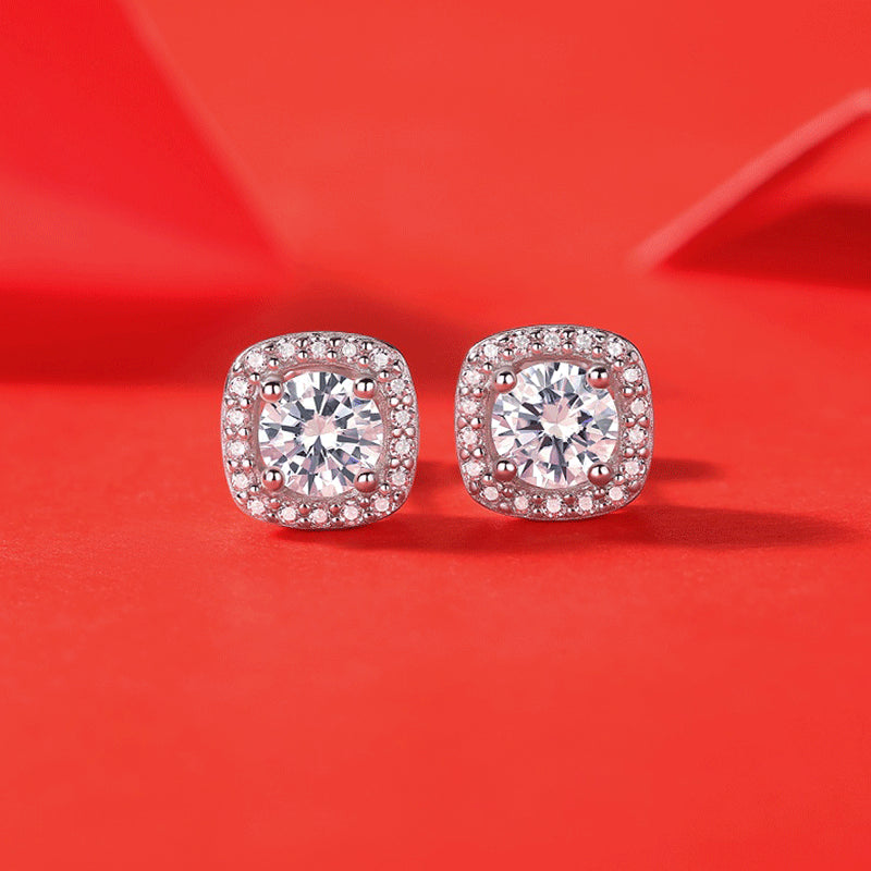 Promise Moissanite Stud Earrings