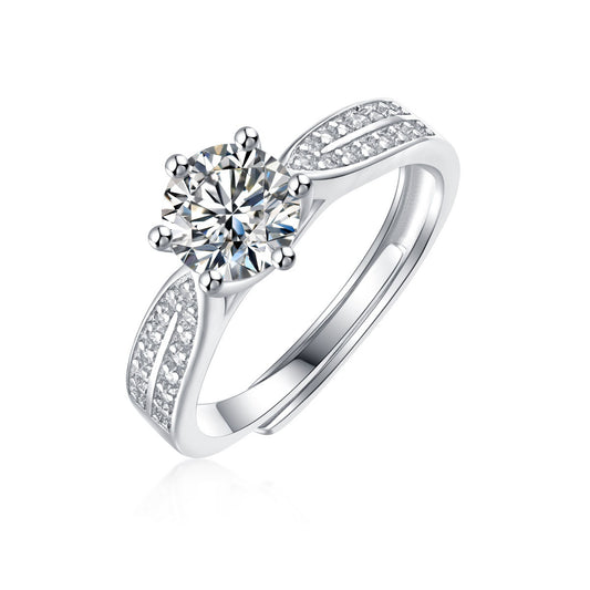 Lady's Six Claw (Adore You) Moissanite Ring