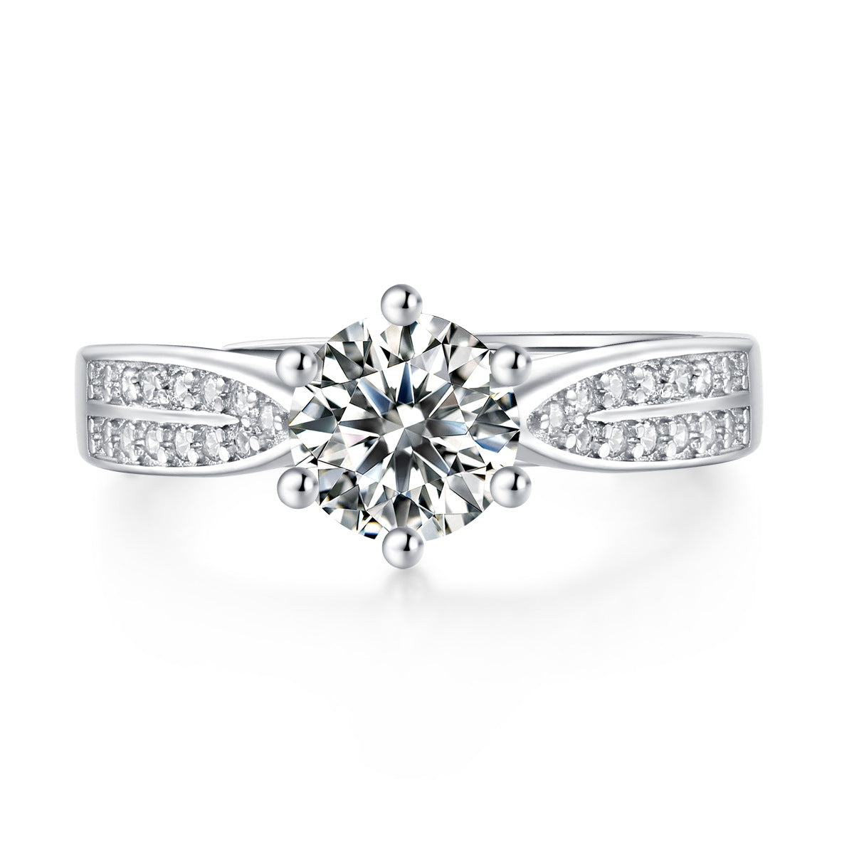 Lady's Six Claw (Adore You) Moissanite Ring